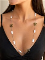 Collana Vidali Gioielli Donna in Argento Perla COAR-82-34 - COAR-82-34